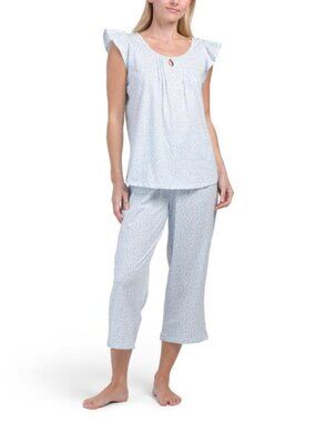 POPPY & CLAY 2pc Soft Sense Capri Pajama Set